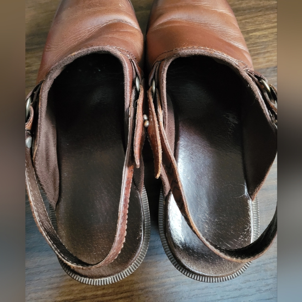 Teva Foxy Slingback Leather Clog Mules Slip-on Women's Size 9.5 Comfort Boho - Picture 6 of 8